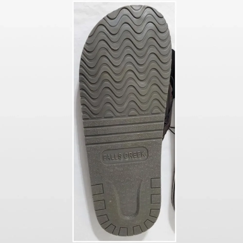 New Falls Creek Mens Flip Flops Shoes Outdoor Brown Tan Size 9 Slip On